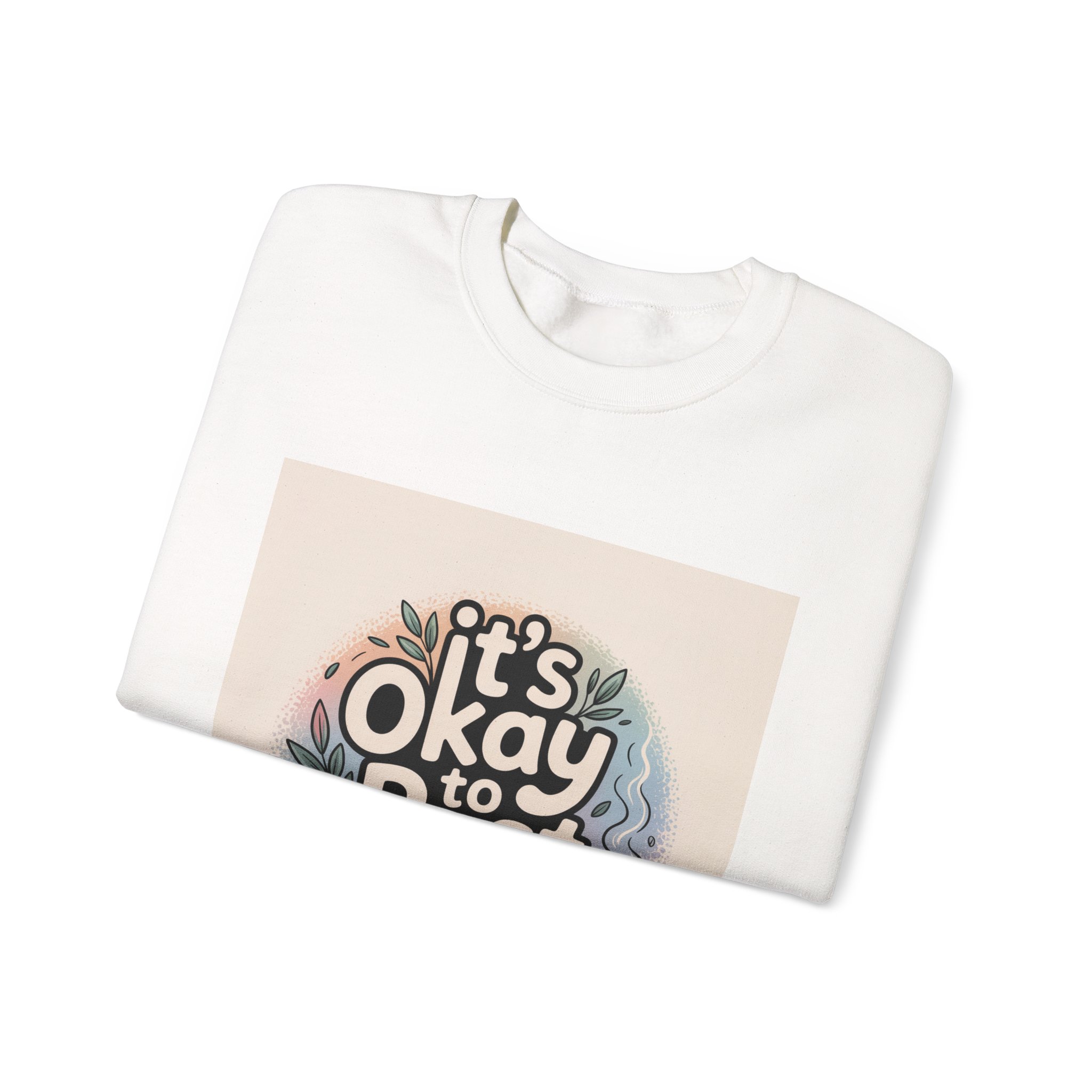 It’s Okay to Rest Sweatshirt | holiday burnout, introvert battery - Image 3