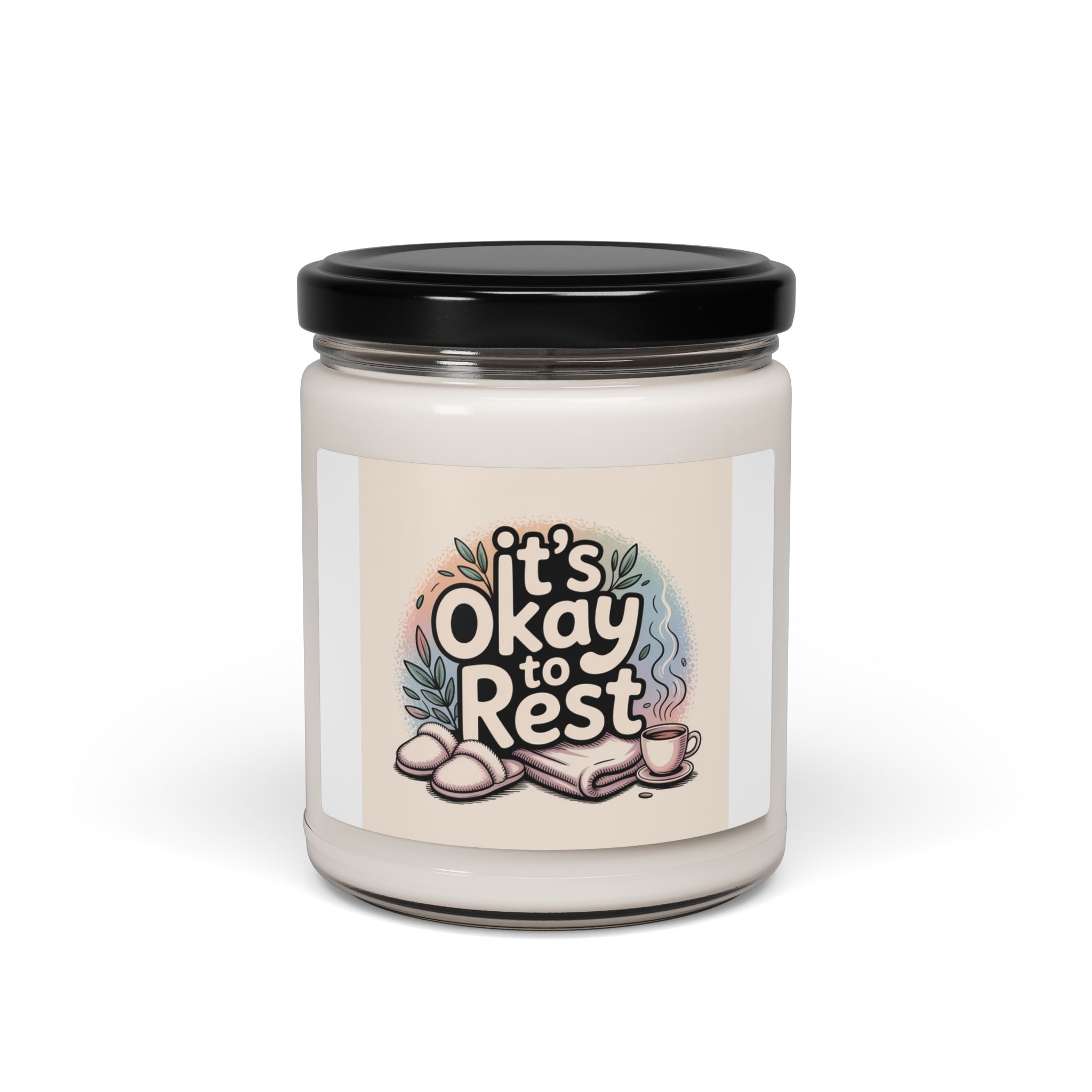 It's Okay to Rest Candle | Scented Soy Candle, Holiday Burnout Introvert Meme - Image 21