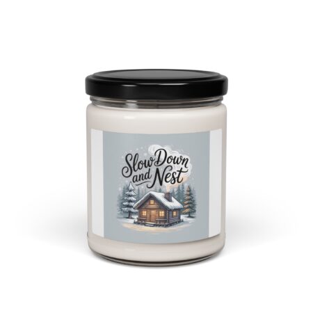 Slow Down and Nest Candle | Scented Soy Candle, Cozy Winter Cabin