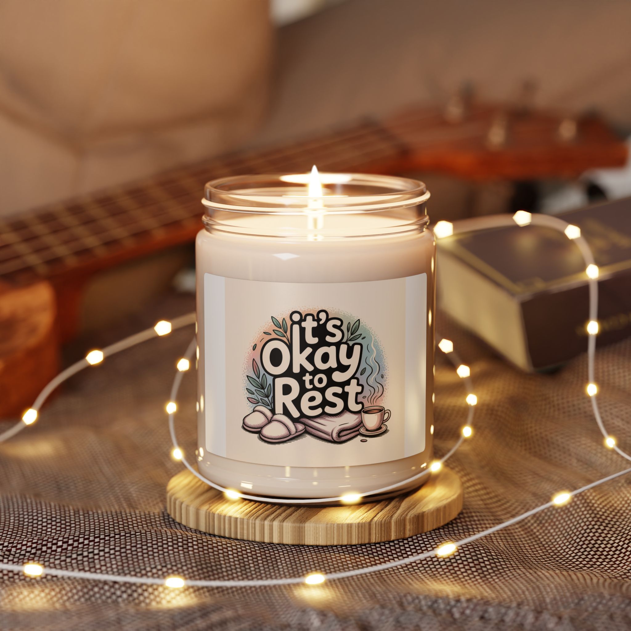 It's Okay to Rest Candle | Scented Soy Candle, Holiday Burnout Introvert Meme - Image 15