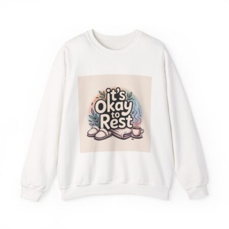 It’s Okay to Rest Sweatshirt | holiday burnout, introvert battery
