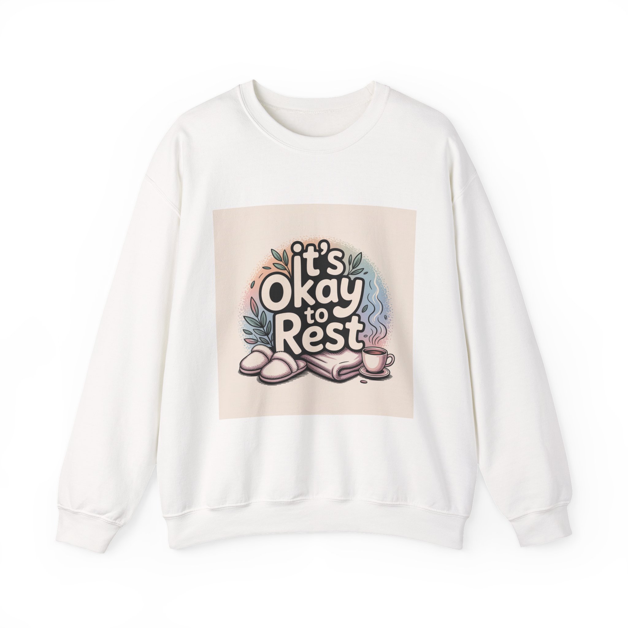 It’s Okay to Rest Sweatshirt | holiday burnout, introvert battery