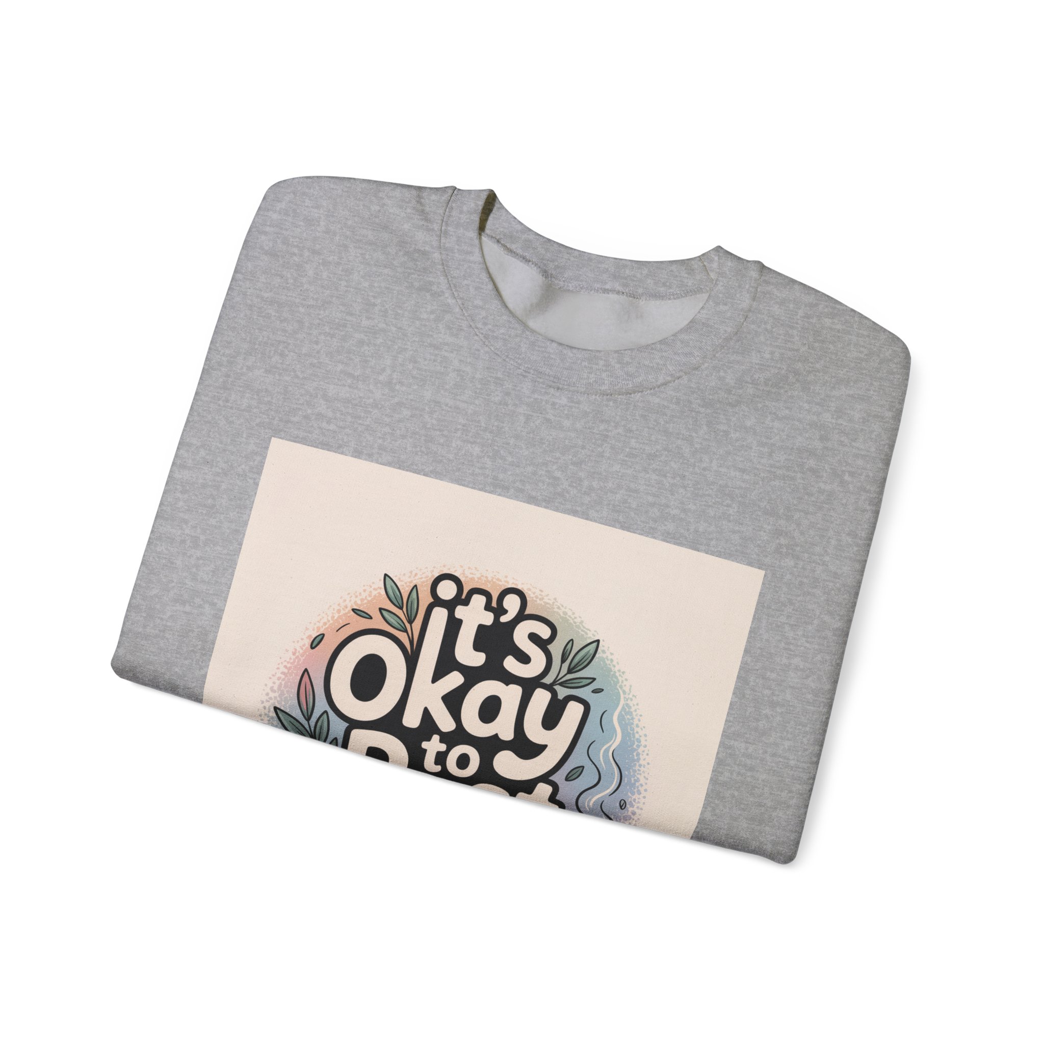 It’s Okay to Rest Sweatshirt | holiday burnout, introvert battery - Image 15