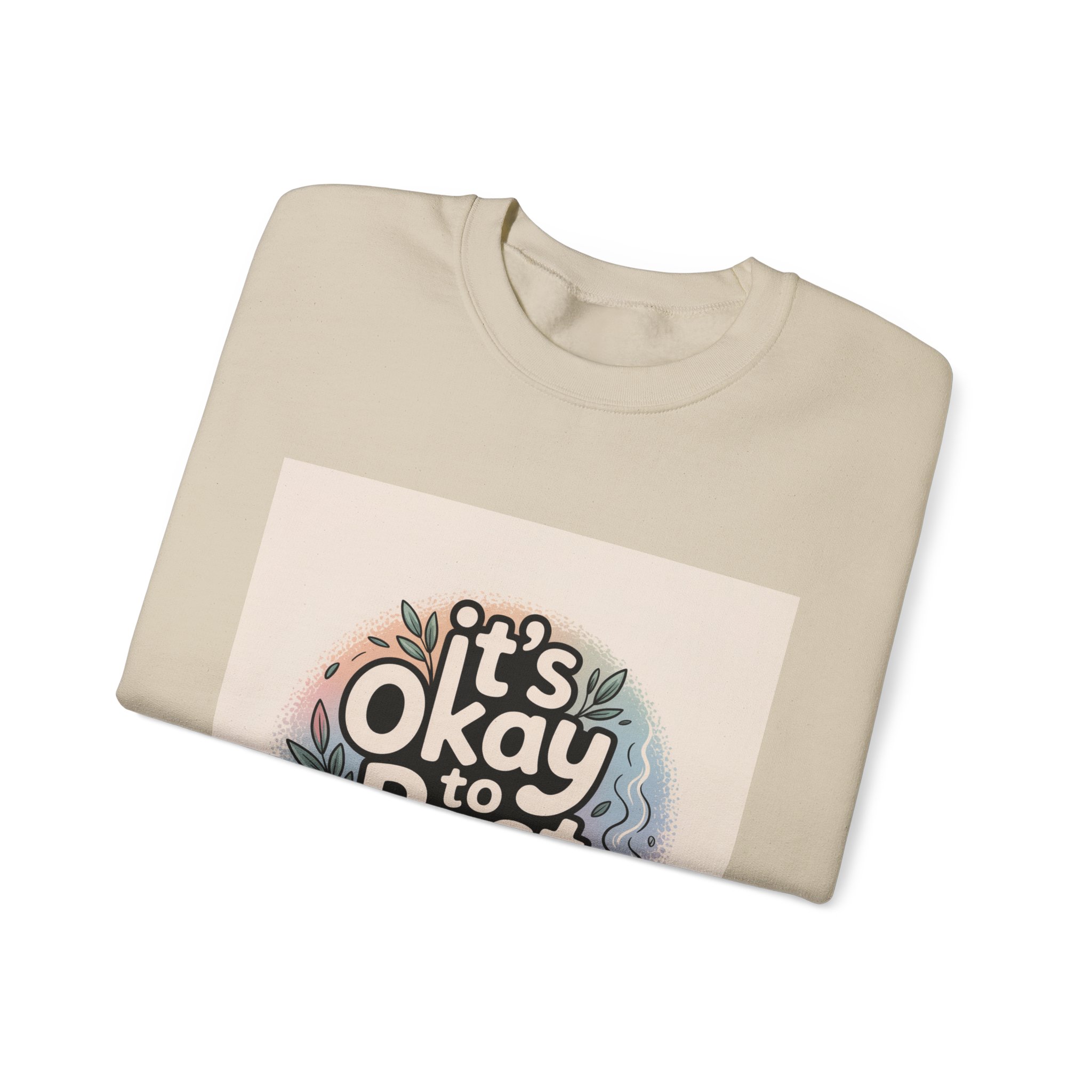 It’s Okay to Rest Sweatshirt | holiday burnout, introvert battery - Image 11